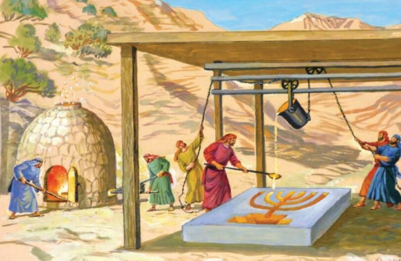 A fundição do Candelabro de Ouro